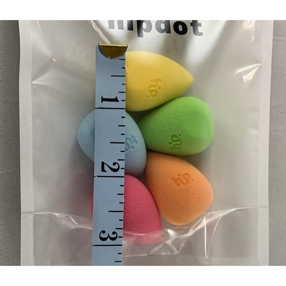 HipDot Beauty Mini Sponge Set of 5 Reusable Expands Soft with BONUS Makeup Bag - Picture 4 of 7